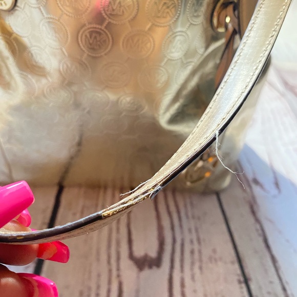Michael Kors Gold Tote Purse - Picture 7 of 7